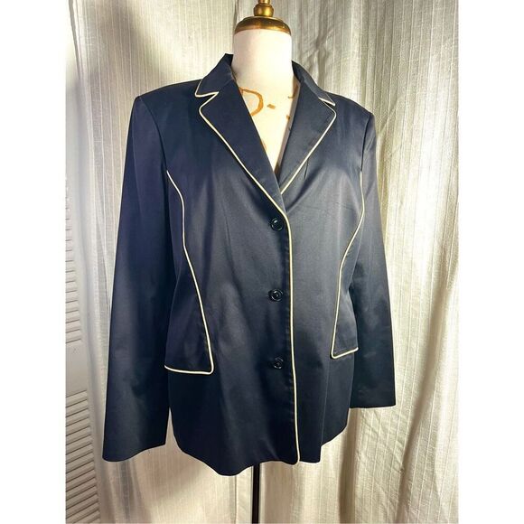 Oscar de la Renta | Women's | Blazers | Size 16 | Black and Cream Blazer - Picture 1 of 5